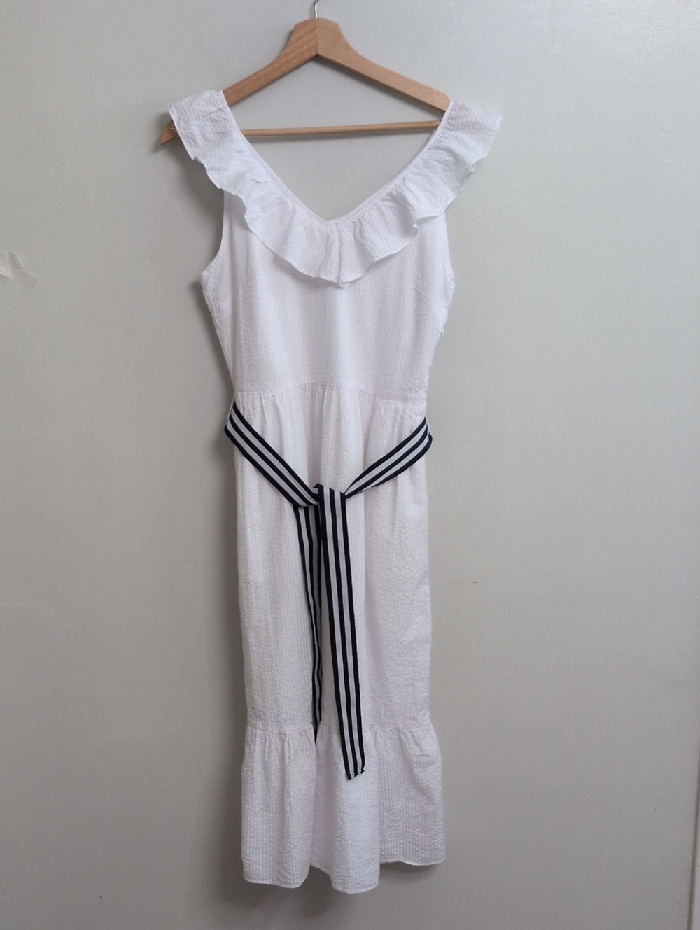 Vineyard Vines For Target Seersucker  Sleeveless Midi Dress